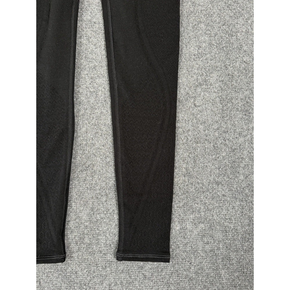 Lululemon Reveal Tight Leggings Womens Size 8 Black Mindful Motion Yoga 28" EUC - Picture 3 of 13